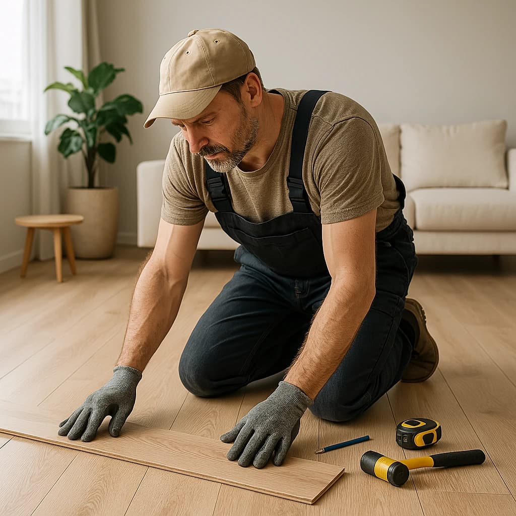 Installation de parquet contrecollé haut de gamme à Metz