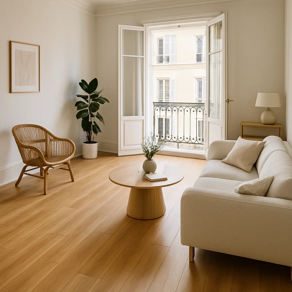 Parquet haut de gamme pour salon moderne